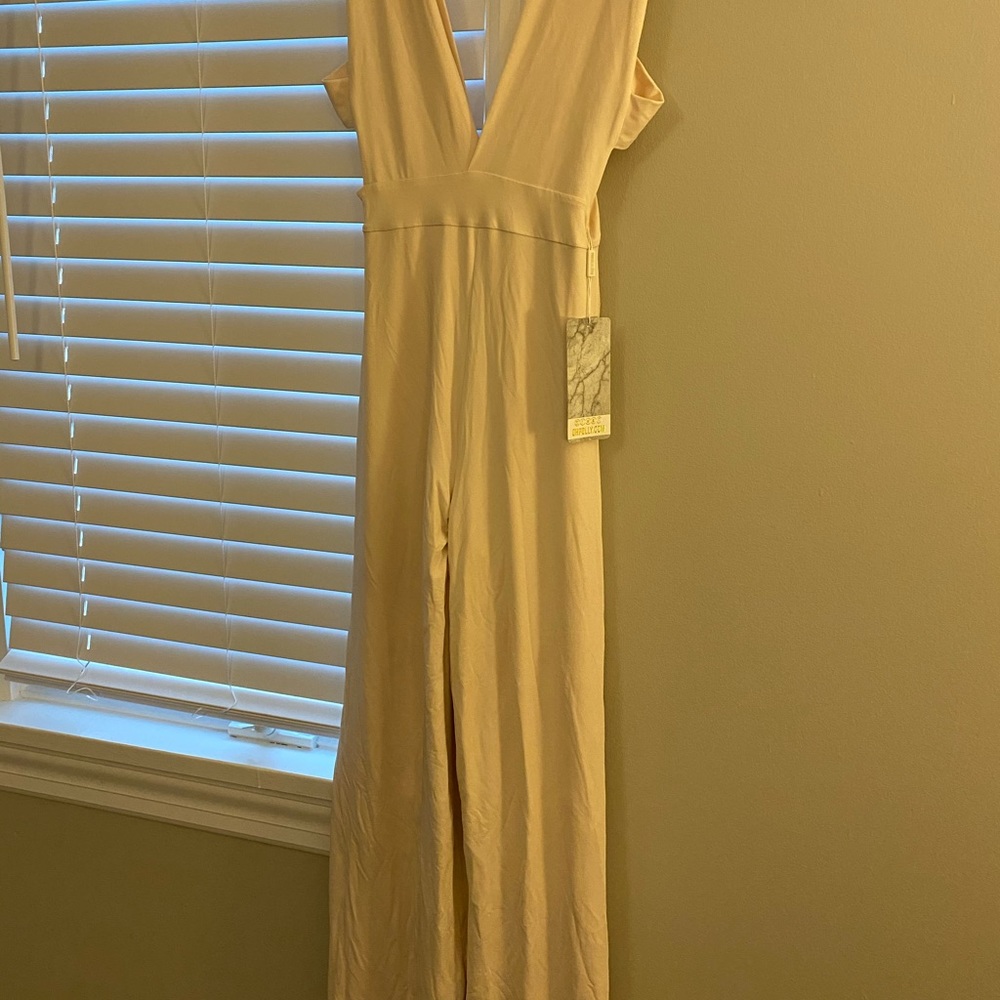 Cream jumpsuit
